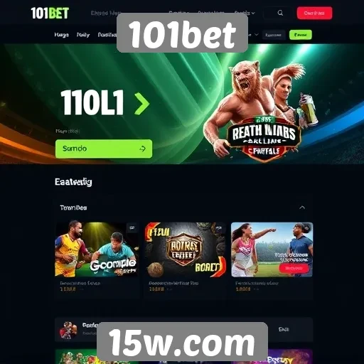 Interface do usuário do 101bet e experiência de navegação