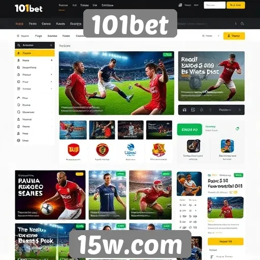 Navegação intuitiva e design do site 101bet